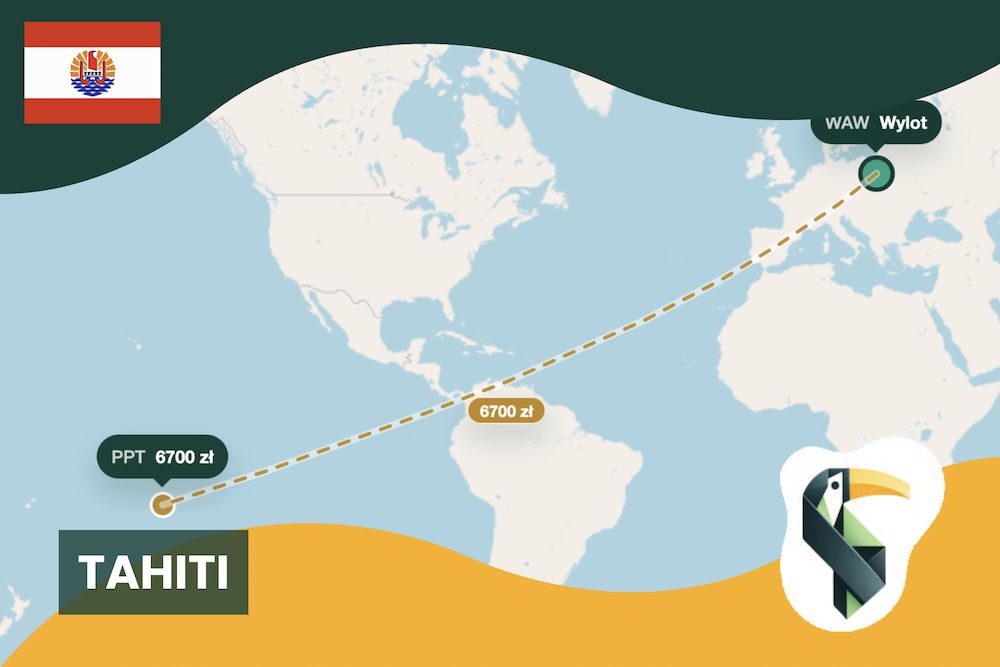 Tahiti – przykładowa rekomendacja lotu